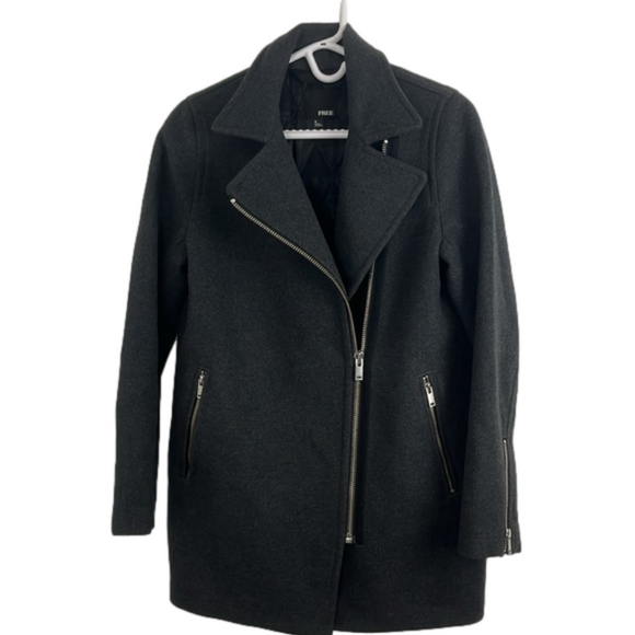 Aritzia Wilfred Free Fei Grey Wool Coat - Picture 3 of 14